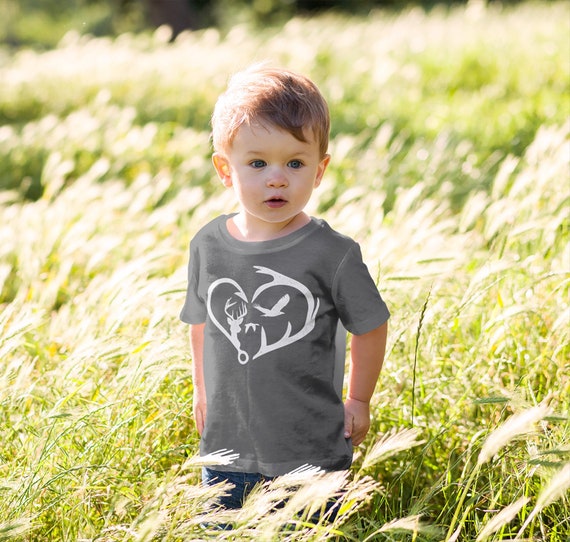Kids Hunting T Shirt Fisherman Shirt 