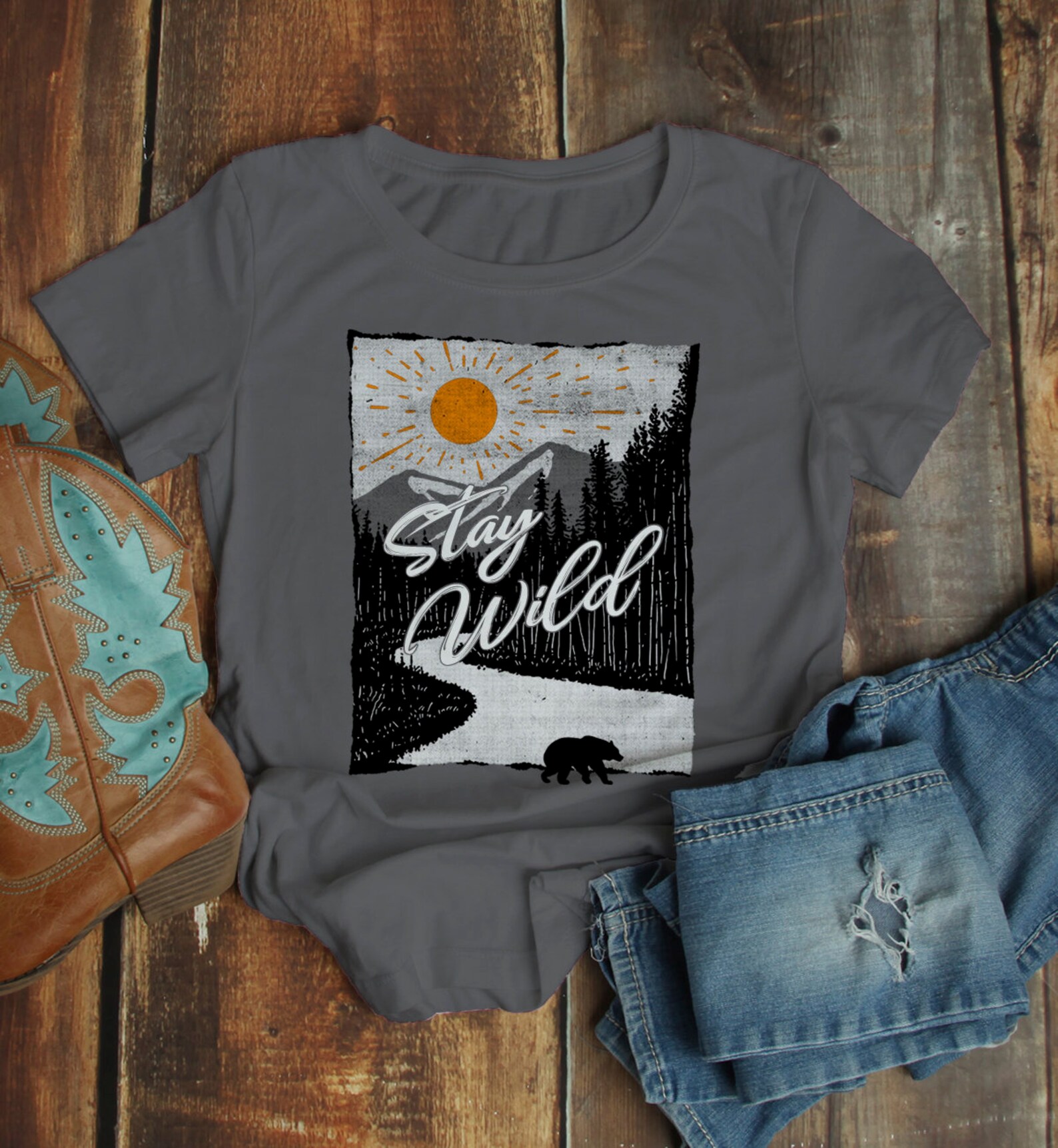T-Shirt - In the heart of the wild, friendship stands tall main image 1