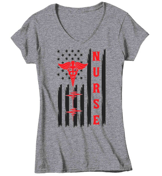 American flag nurse shirt Clearance
