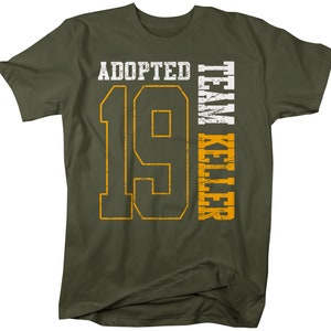 Men's Personalized Adopted T Shirt Matching Custom Matching Family Shirts Adoption Adopting Tee Athletic Team TShirt