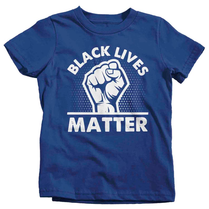 Kids Black Lives Matter Shirt BLM T Shirt Fist Awareness Shirt Human Rights BLM TShirt Equality Equal Boy/'s Girl/'s