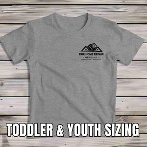 Kids Custom Construction Shirt Personalized Home Builder Renovations Tee Contractor Home Repair & Remodeling TShirt T-Shirt Name Youth