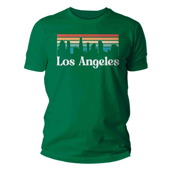 Men's Los Angeles Shirt California Shirt Skyline West Coast City T Shirt Gift Travel Tour Gift Tourist Unisex Graphic Tee Sky State City