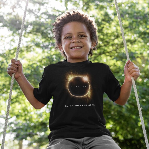 Kids 2024 Solar Eclipse Shirt Solar Eclipse April 8 24 Shirt Astronomy Gift Astronomer Science Stars Astronomy Geek Graphic Tee Unisex Youth