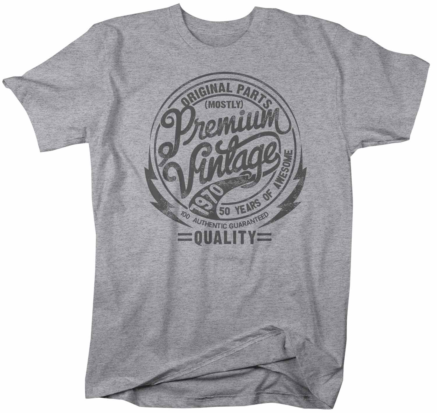 Men's Premium Vintage T Shirt 1970 Birthday Made In Shirt | Etsy