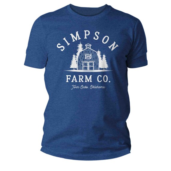 Men's Personalized Farm T Shirt Custom Barn Vintage Homestead Name Shirt Personalized Minimal Gardener Farmer Logo Badge Rustic Gift Idea