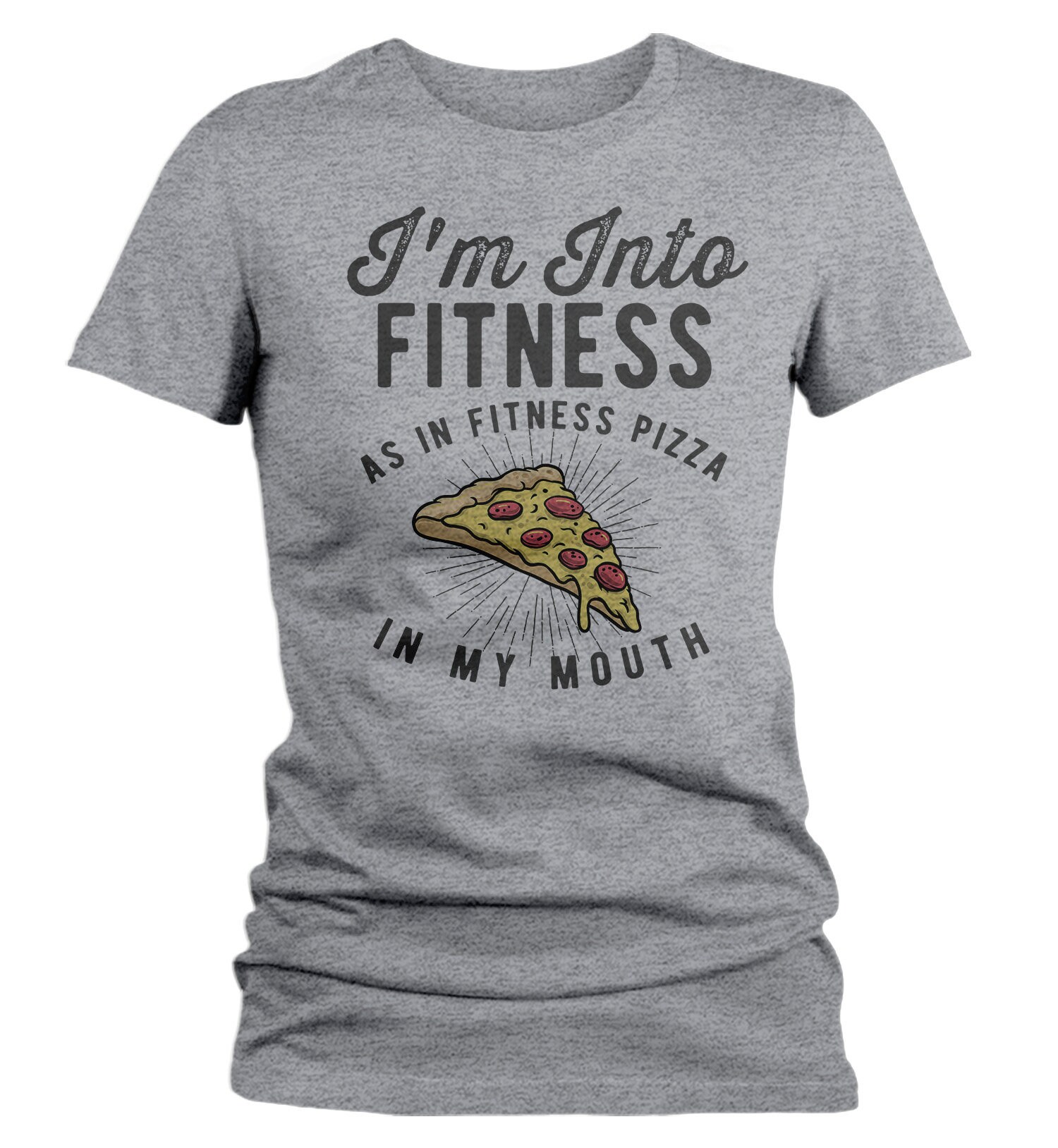 Women's Funny Pizza T Shirt Pizza Shirts Into Fitness | Etsy