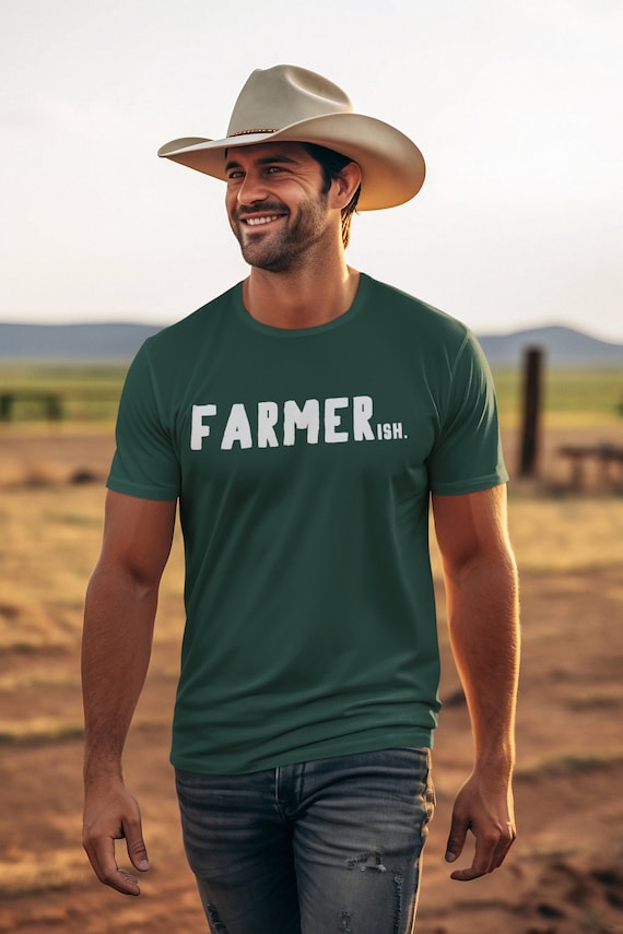 Men's Funny Vintage Farm T-Shirt Farmerish Farmer Ish Gift Idea Farming Agriculture Tee Unisex Man Tshirt