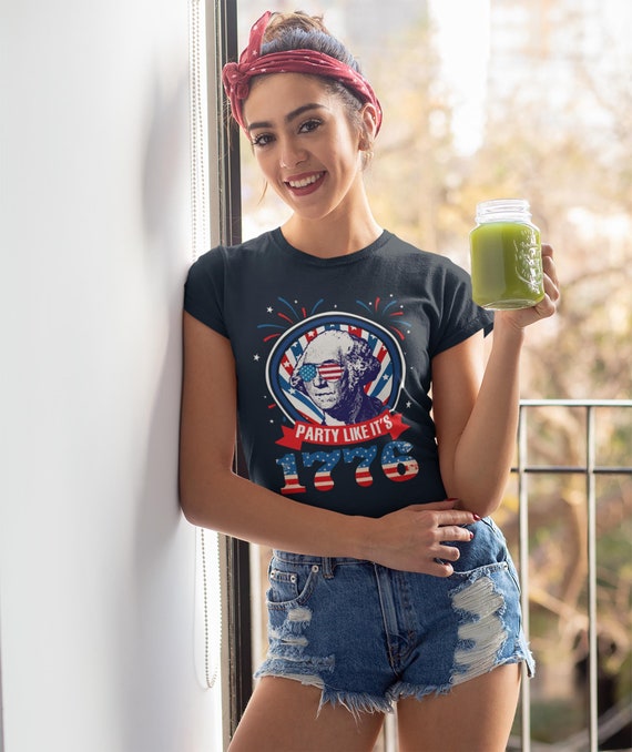 Patriotic Hipster 4th Of July Party Gift T-Shirt Patriotic Hipster 4th Of July Party Gift T-Shirt