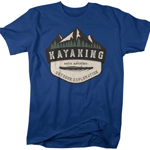 Kayaking Shirt Vintage Retro Kayak Men's Tshirt Kayak Etsy