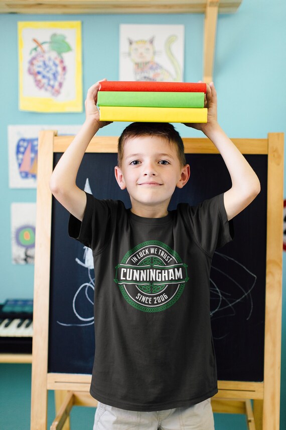 Kids Personalized Irish Family Shirt St. Patrick's Day TShirt Luck Lucky Ireland Custom Reunion Celtic Knot Customizable Unisex Youth