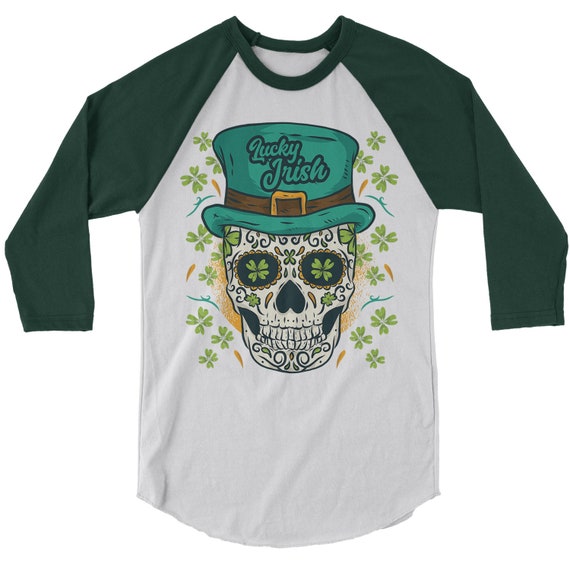 Men's Sugar Skull T-Shirt St. Patrick's Day Shirts | Etsy