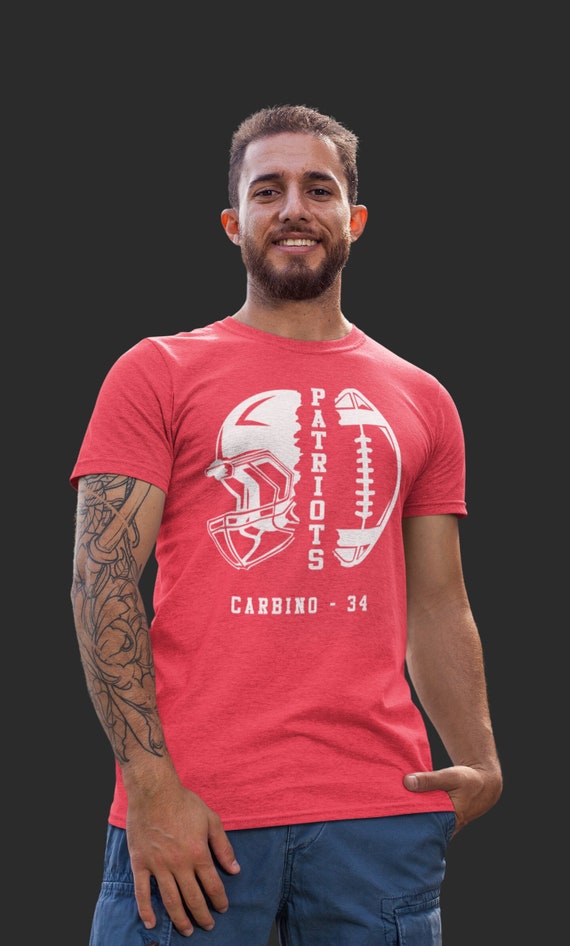 Men's Personalized Football T Shirt Custom Football Shirts Football Dad Football Mom T Shirt Unisex Mans Gift Idea