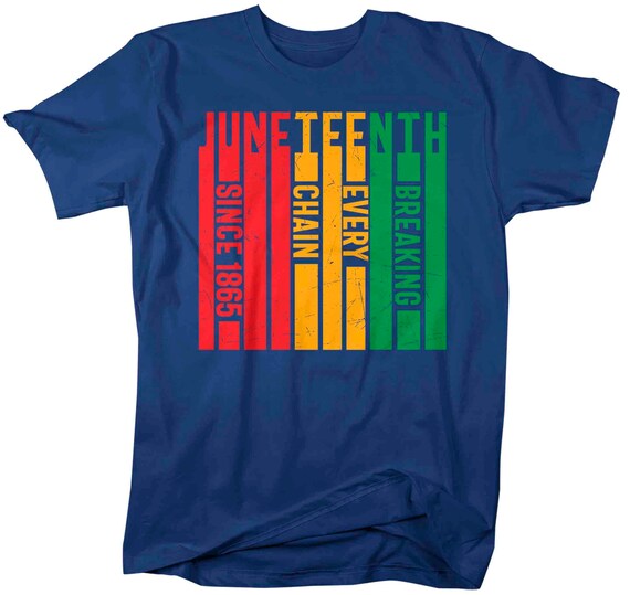 Men's Juneteenth Shirt Breaking Every 