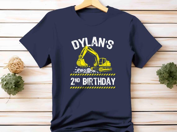 Construction Shirt, Personalized Builder T-Shirt Birthday, Contractor Birthday Shirt, Construction Theme Birthday