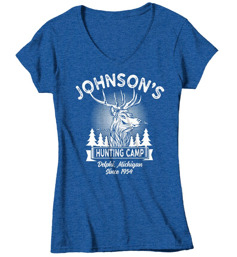 Women's Personalized Hunting T Shirt Deer Hunter Cabin Etsy