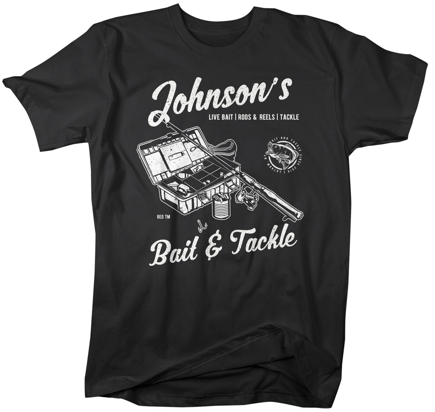 Retro Bowfishing T-Shirt Vintage Fishing Fisherman Gift Tee Black - TeeUni