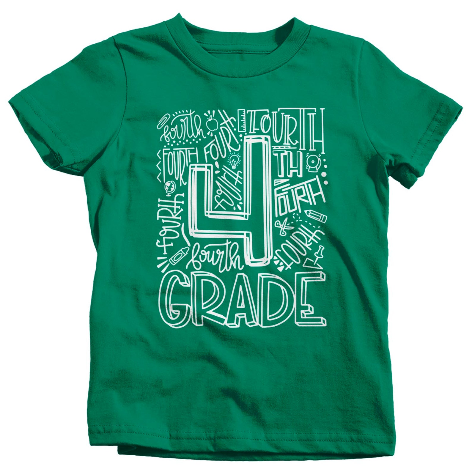 Kids Cute Fourth Grade T Shirt Typography Cool Tee Boy's - Etsy