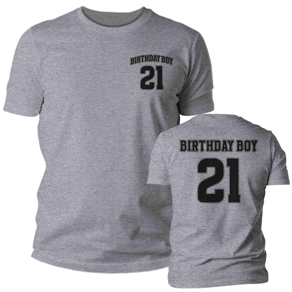 Men's 21st Birthday Shirt Rear Printed Two Sided Tee Birthday Boy Legal Drink 21 Gift For Him Shirt T-Shirt Name Unisex Group Party For Man