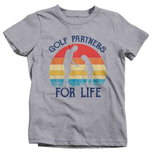 Kids Golfing T Shirts Matching Father Daughter Golf Partners for Life