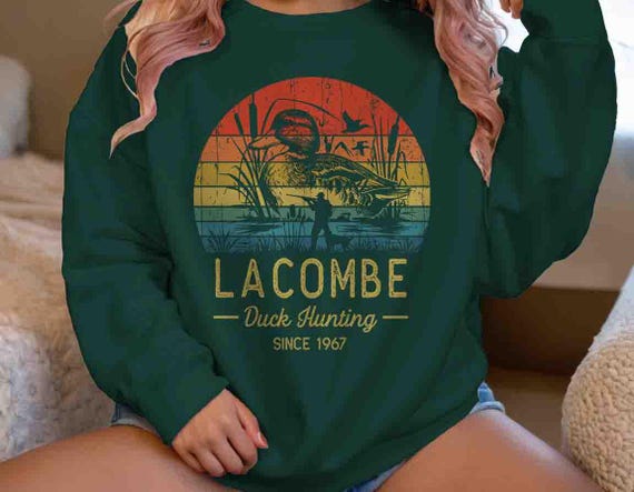 Men's Personalized Hunting Sweatshirt Family Hunting Club Fowl Duck Game Pullover Crewneck Gift Idea Hunter Unisex Hunt Club Custom Tee