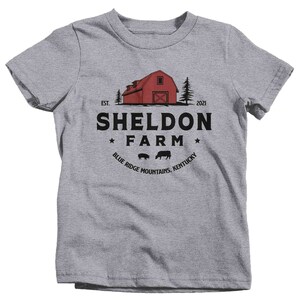 Kids Personalized Farm Shirt Barn Farmer T Shirt Gift For Farming Beef Dairy Cow Sow Pig Vintage Farm TShirt Youth Soft Graphic Tee image 10