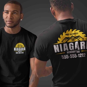 Men&#39;s Custom Construction Shirt Personalized Builder Home Remodeling T Shirts Contractor Handy Man TShirt Unisex Mans Gift Idea