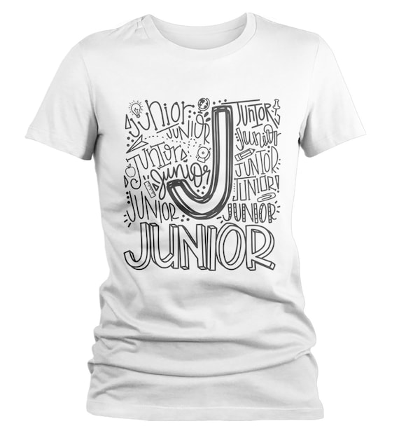 Junior T Shirt Class Tee Typography Back to School -