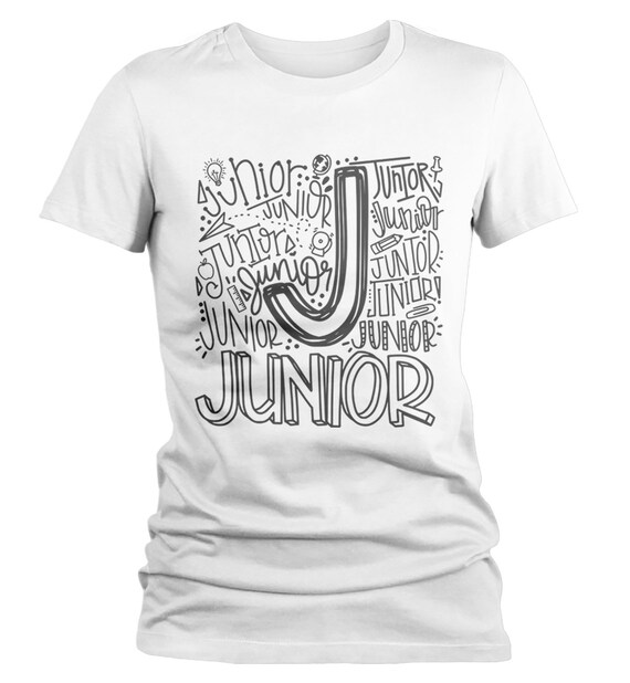 Junior T Shirt Class Tee Typography Back to School -