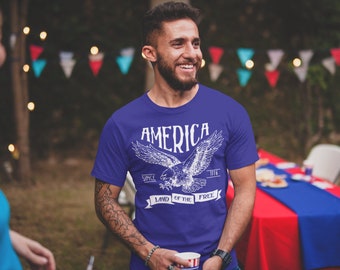 Vintage America Eagle T-Shirt: Patriotic 4th July Tee