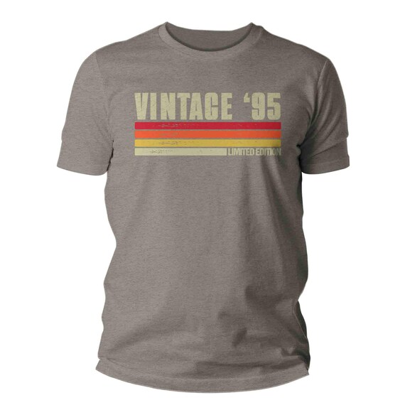Men's 1995 Vintage Birthday Shirt 30th Birthday T Shirt Thirty Years Gift Bday Men's Unisex Limited Edition Tee 30 Bday Man Bella Canvas