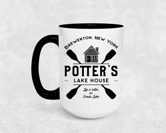 Personalized Lake House Coffee Mug Lake Gift Cup Cabin Custom Lake Décor Camp Memories Personalized Gift Large Mug 15 oz. 20 oz.