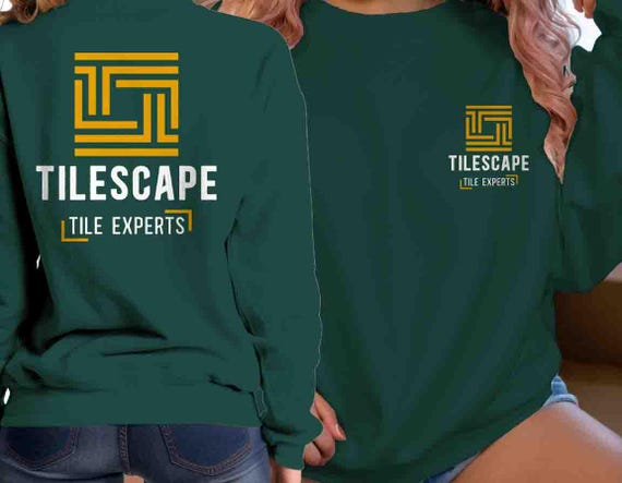 Men's Custom Flooring Sweatshirt Personalized Tile Company Installer Ceramic Floor Installation Crewneck Contractor Logo Business Unisex