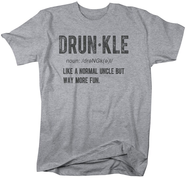 Men's Funny Uncle Tshirt Drunkle Shirt Gift Ideas Uncles Etsy