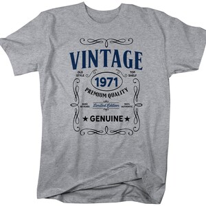 Men's Vintage 1971 50th Birthday T-shirt Classic Fifty - Etsy