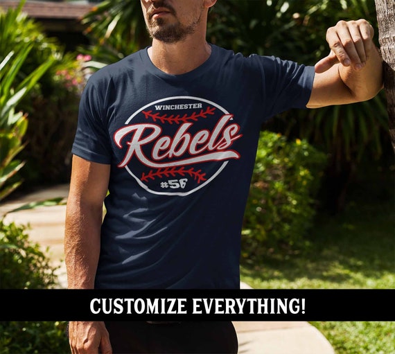 Men's Personalized Baseball T Shirt Custom Vintage Shirts Softball T Shirt Personalized Softball Shirt Vintage Baseball