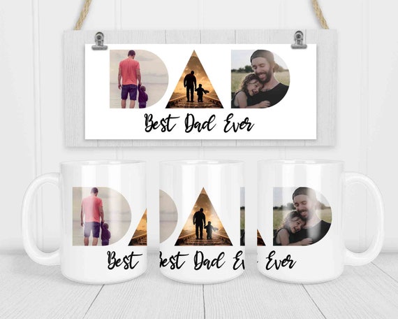 Personalized Coffee Mug Photo Mug For Dad Father's Day Picture Gift Cup Personalized Gift 15 oz. 20 oz. Custom Mug For Dad Fathers Present