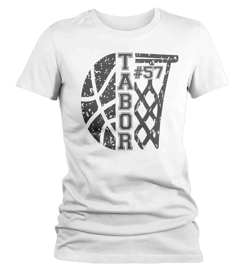 Women's Personalized Basketball T Shirt Custom Basketball Etsy