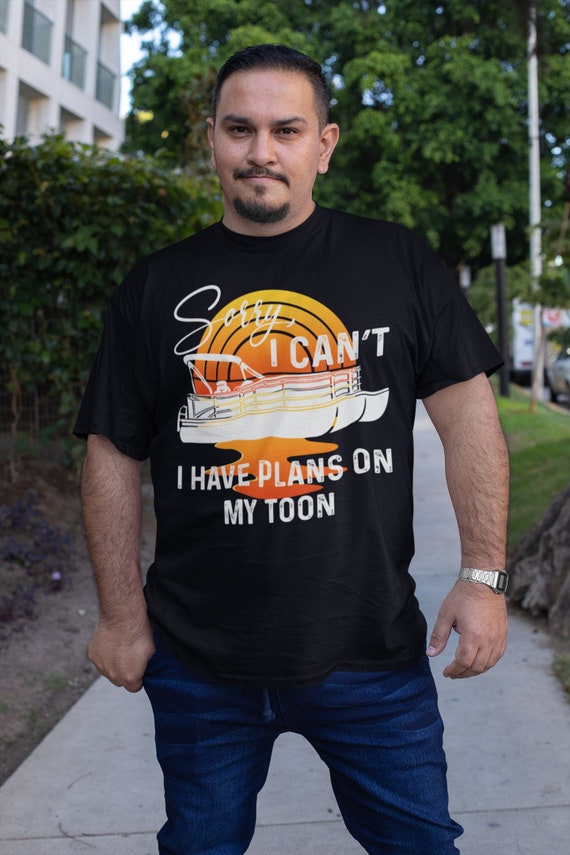 Men's Funny Pontoon Captain Shirt Sorry I Can't T - Etsy