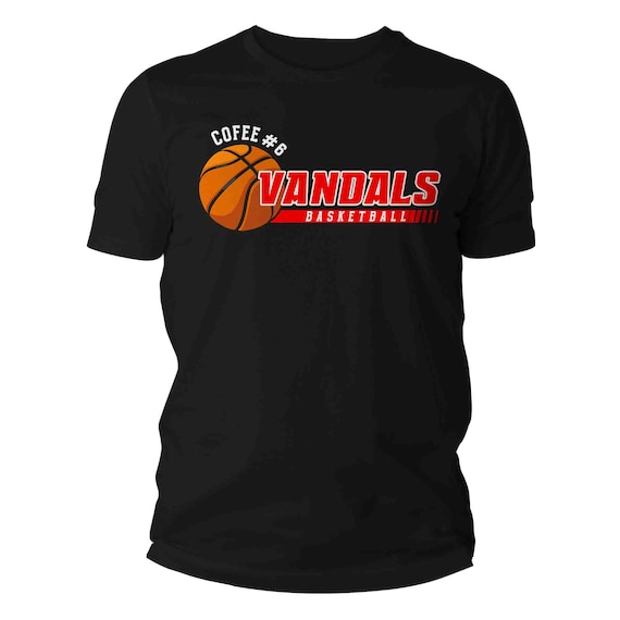 Men's Basketball Shirt Personalized Basketball Dad TShirt High School Senior Team Player Mom Modern Shirt Custom Unisex Gift Idea Player Tee