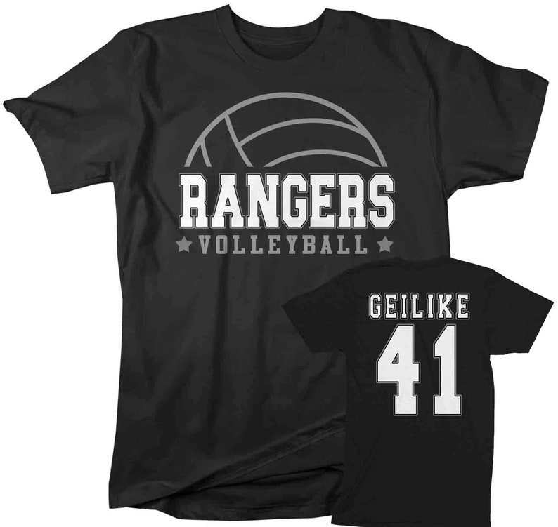 Men's Personalized Volleyball T Shirt Custom Volleyball Etsy