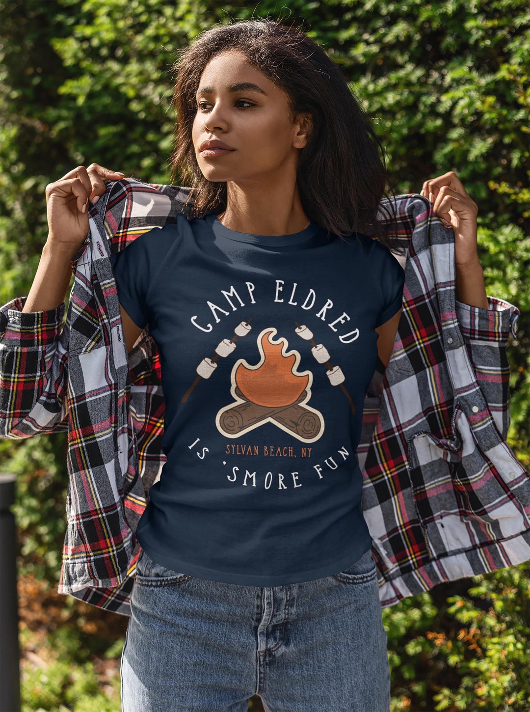 Women's Personalized Camp T Shirt Camp Shirt S'more Fun Shirt More Fun