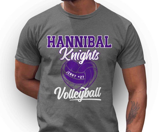 Personalized Volleyball Team T-Shirt: Custom Name & Number