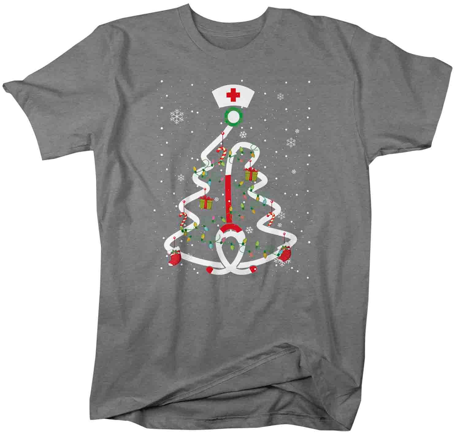 Men's Nurse Christmas T Shirt Christmas Tree Shirts | Etsy