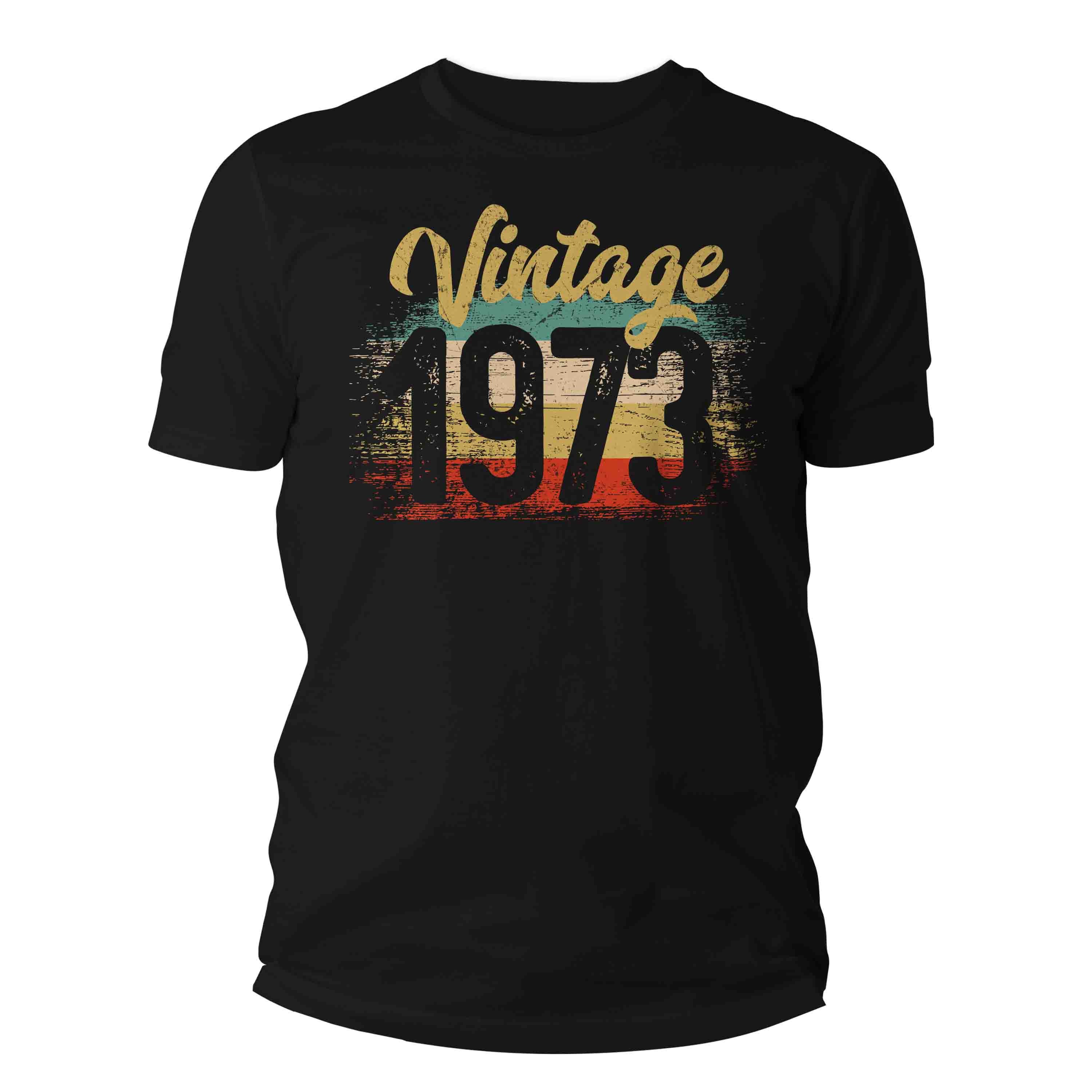 Discover Vintage 1973 Birthday T Shirt, 50th Birthday Shirt