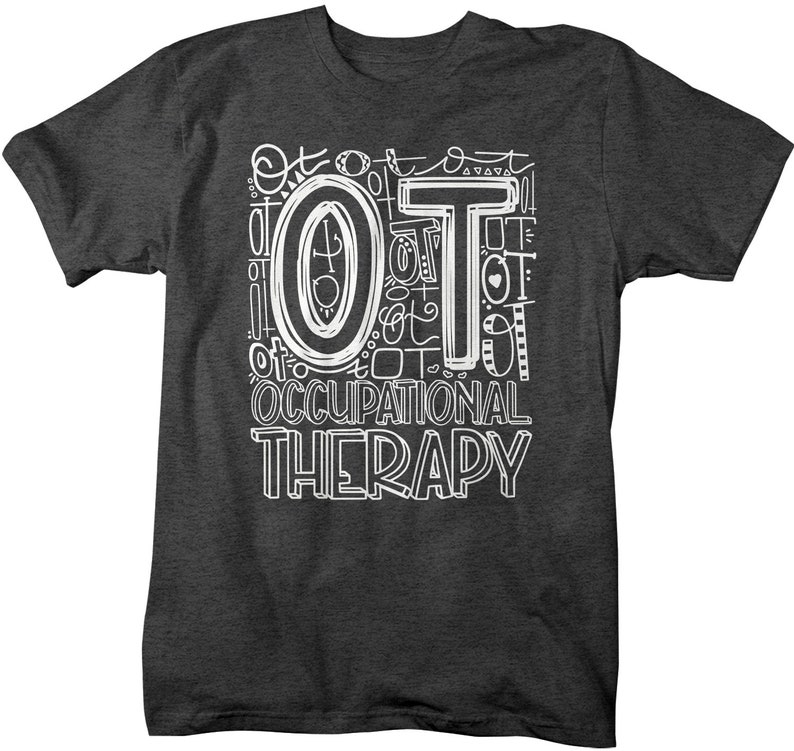 Men's Occupational Therapy T Shirt OT Typography T Shirt Occupational Therapy Shirt Ot Gift Shirts Therapist T Shirt RN LPN T Shirt image 3