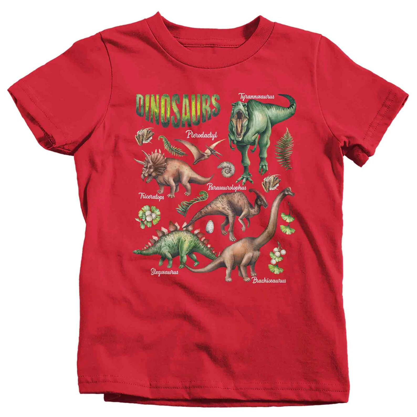 Kids Dinosaur T Shirt Watercolor Dinosaur Shirts Types of Etsy