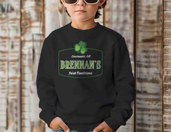 Kids Personalized St. Patrick's Sweatshirt Family Irish Traditions Celtic TShirt Gift Idea Pub Bar St. Patty's Clover Custom Youth Pullover