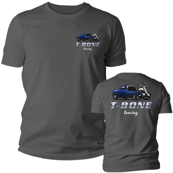 Men's Custom Towing Shirt Personalized Trucking Tow Company Recovery Tee Logo Truck Transportation Shirt T-Shirt Name Business Unisex