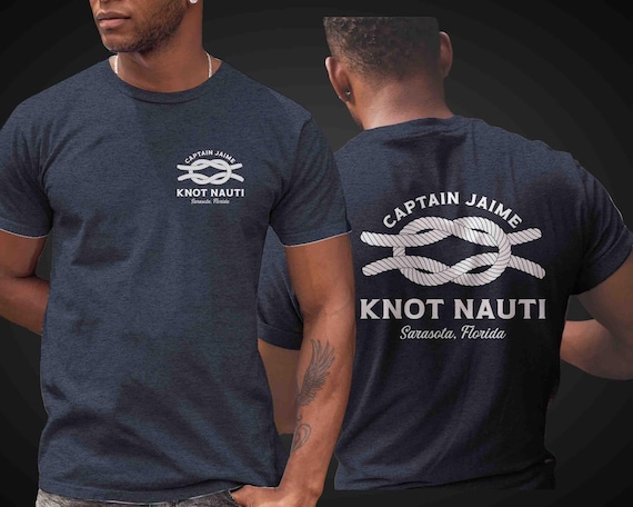 Men's Custom Boating Shirt Personalized Boat Captain Pontoon Boater Accessory Nautical Theme T Shirts Sailing TShirt Unisex Knot Gift Idea